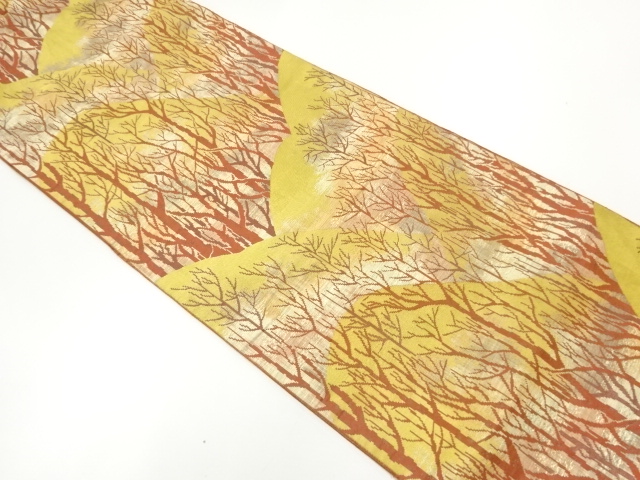 JAPANESE NAGOYA OBI / WOVEN TREES